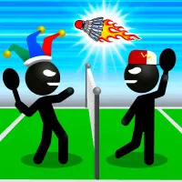 PLay Stickman Sports Badminton 2 Player now!